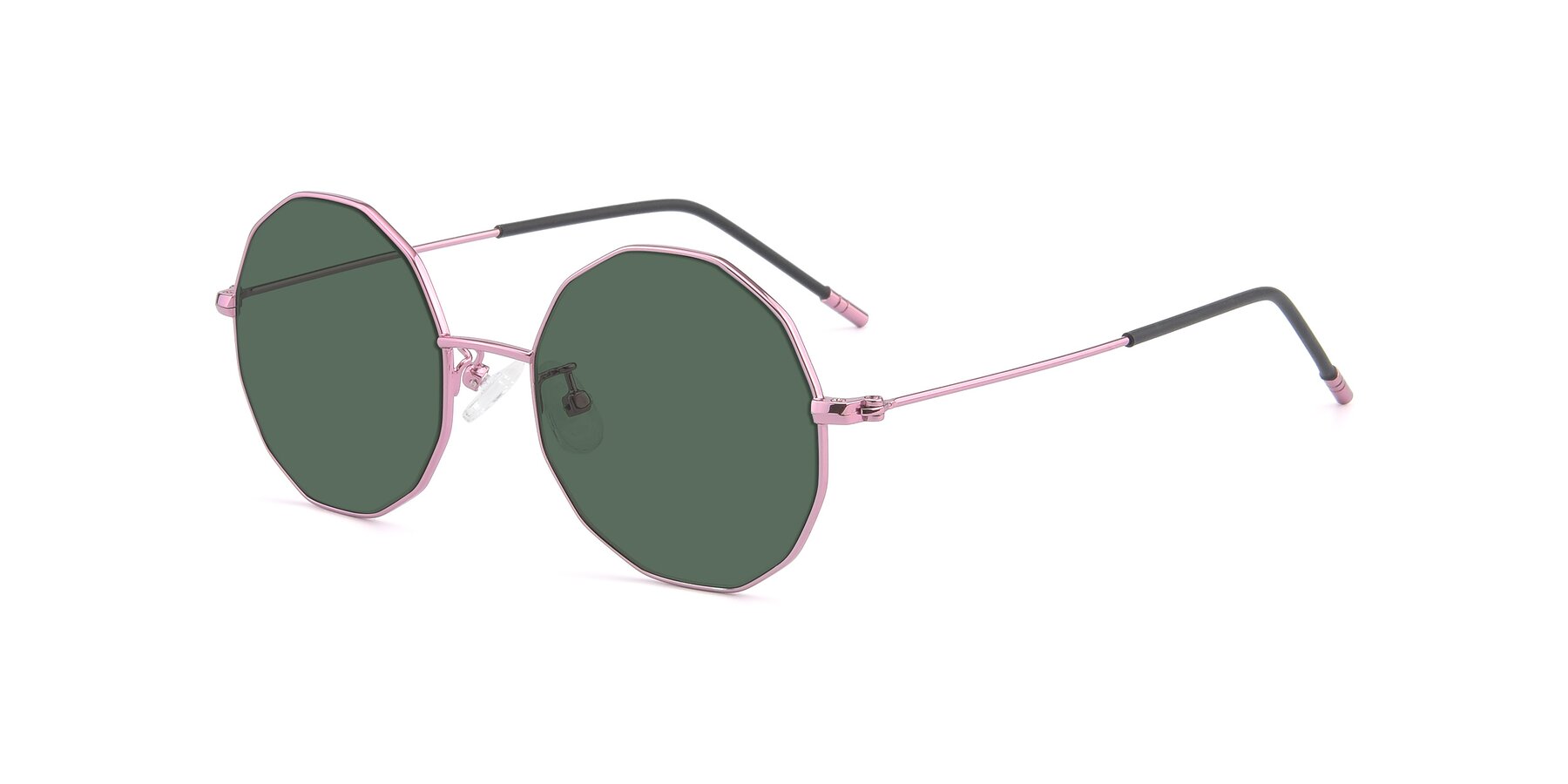 Angle of Dreamer in Pink with Green Polarized Lenses