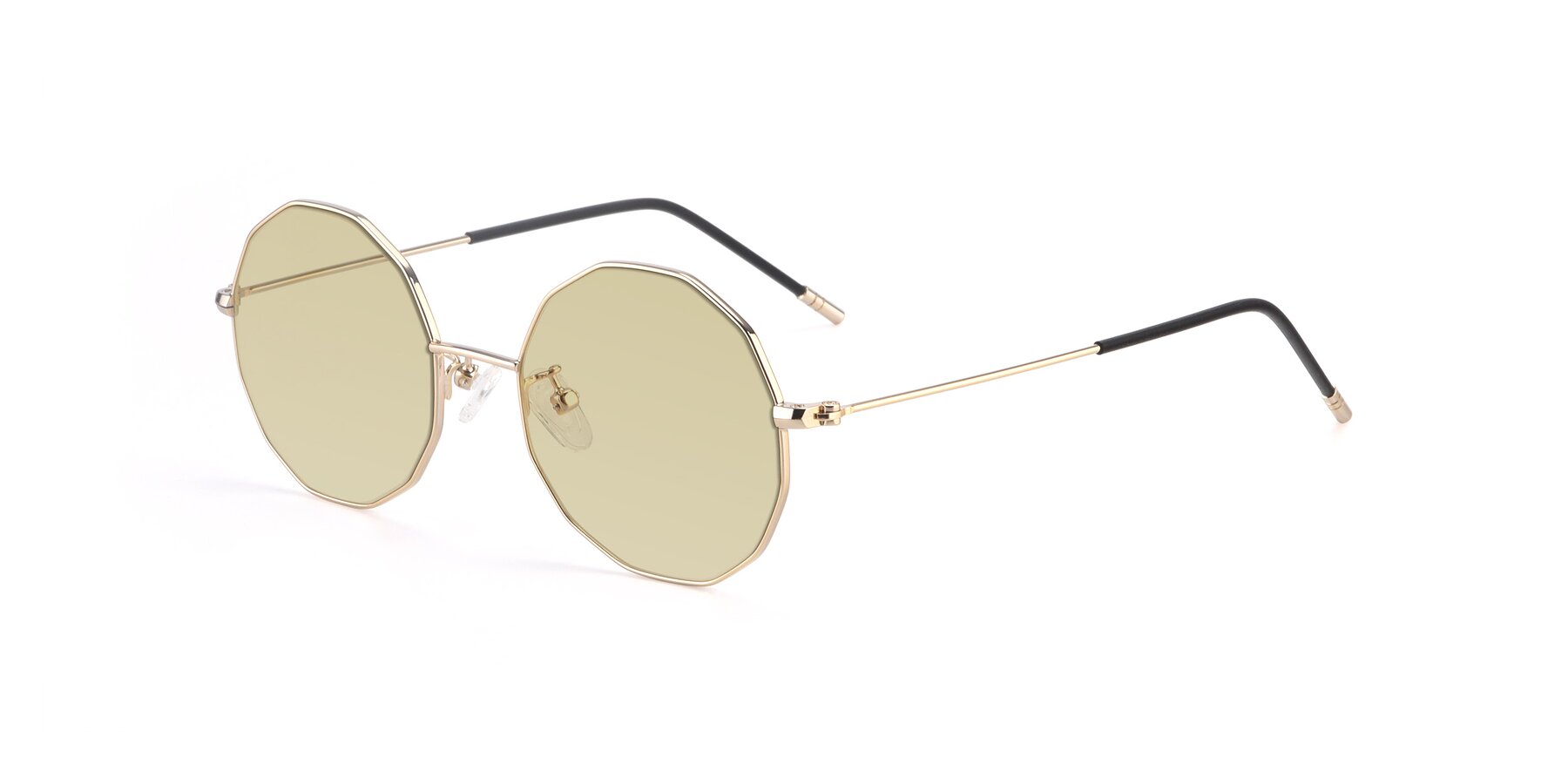 Angle of Dreamer in Gold with Light Champagne Tinted Lenses