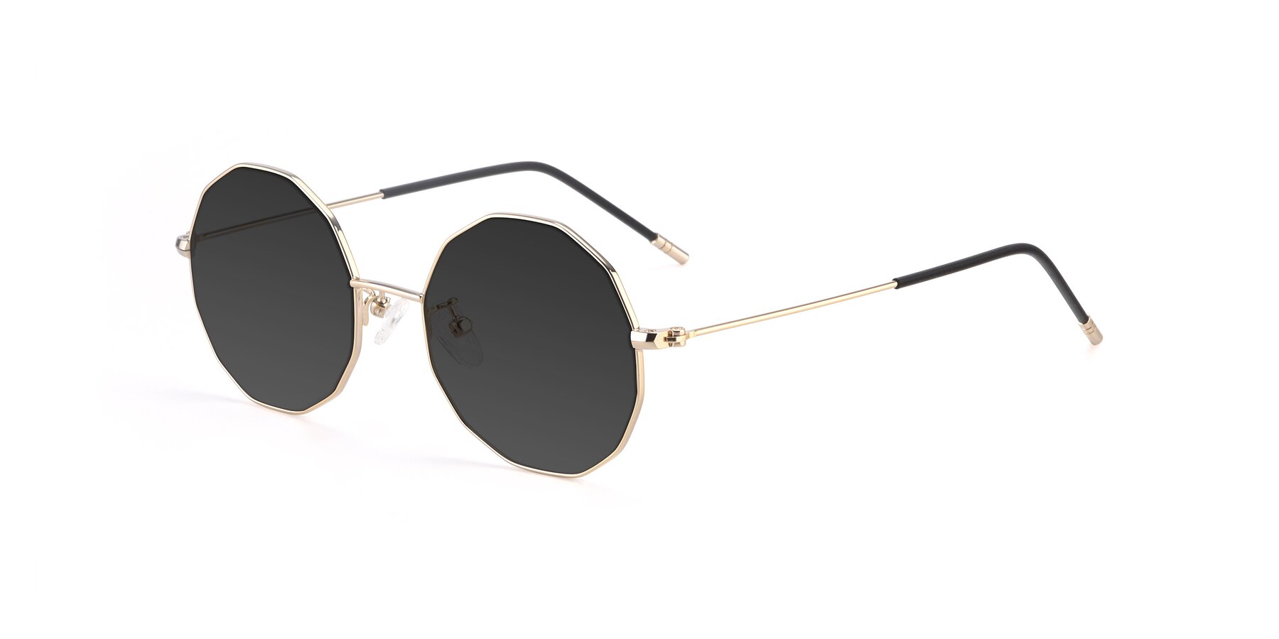 Angle of Dreamer in Gold with Gray Tinted Lenses