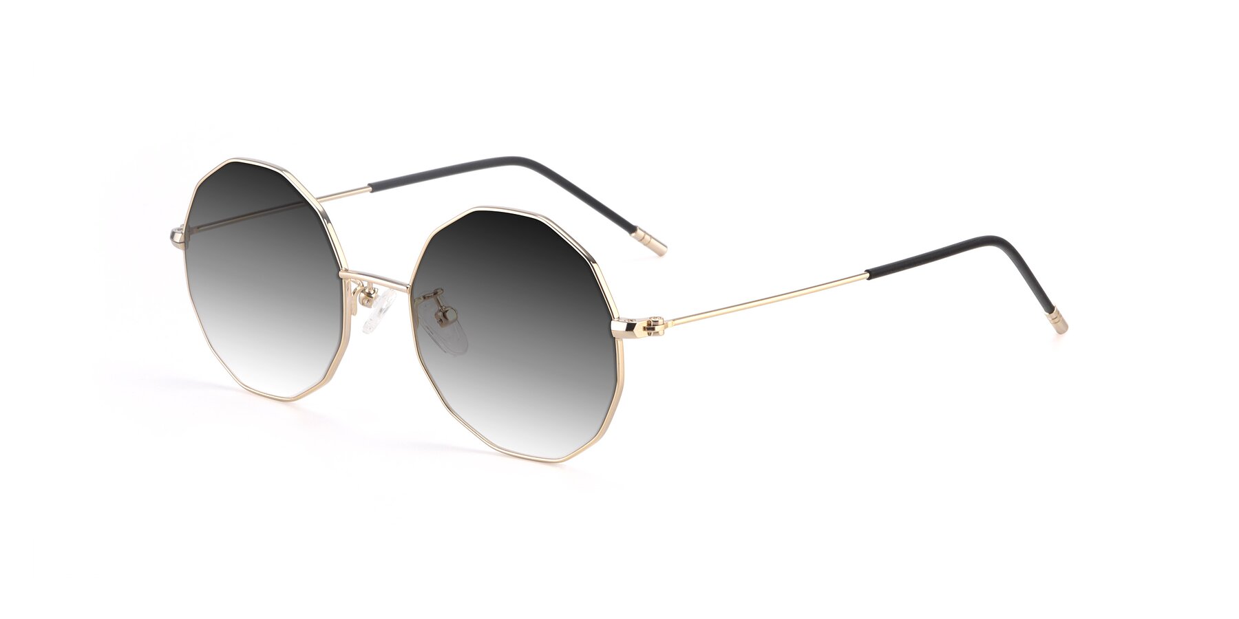 Angle of Dreamer in Gold with Gray Gradient Lenses