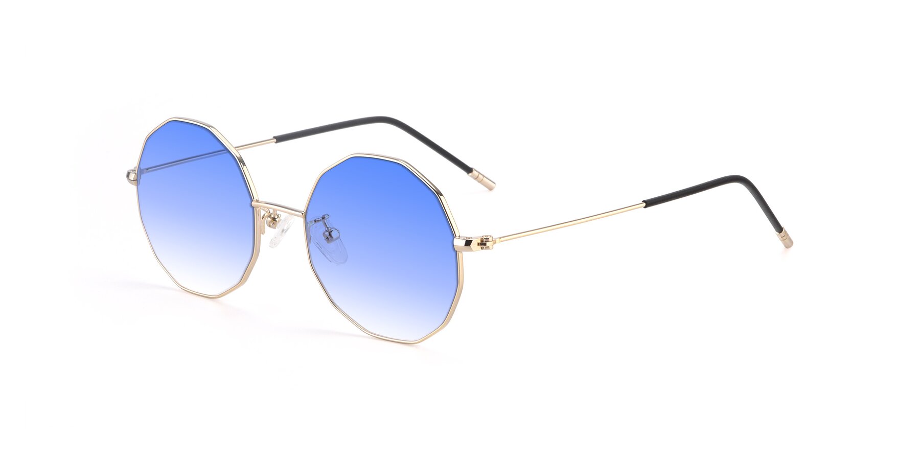 Angle of Dreamer in Gold with Blue Gradient Lenses