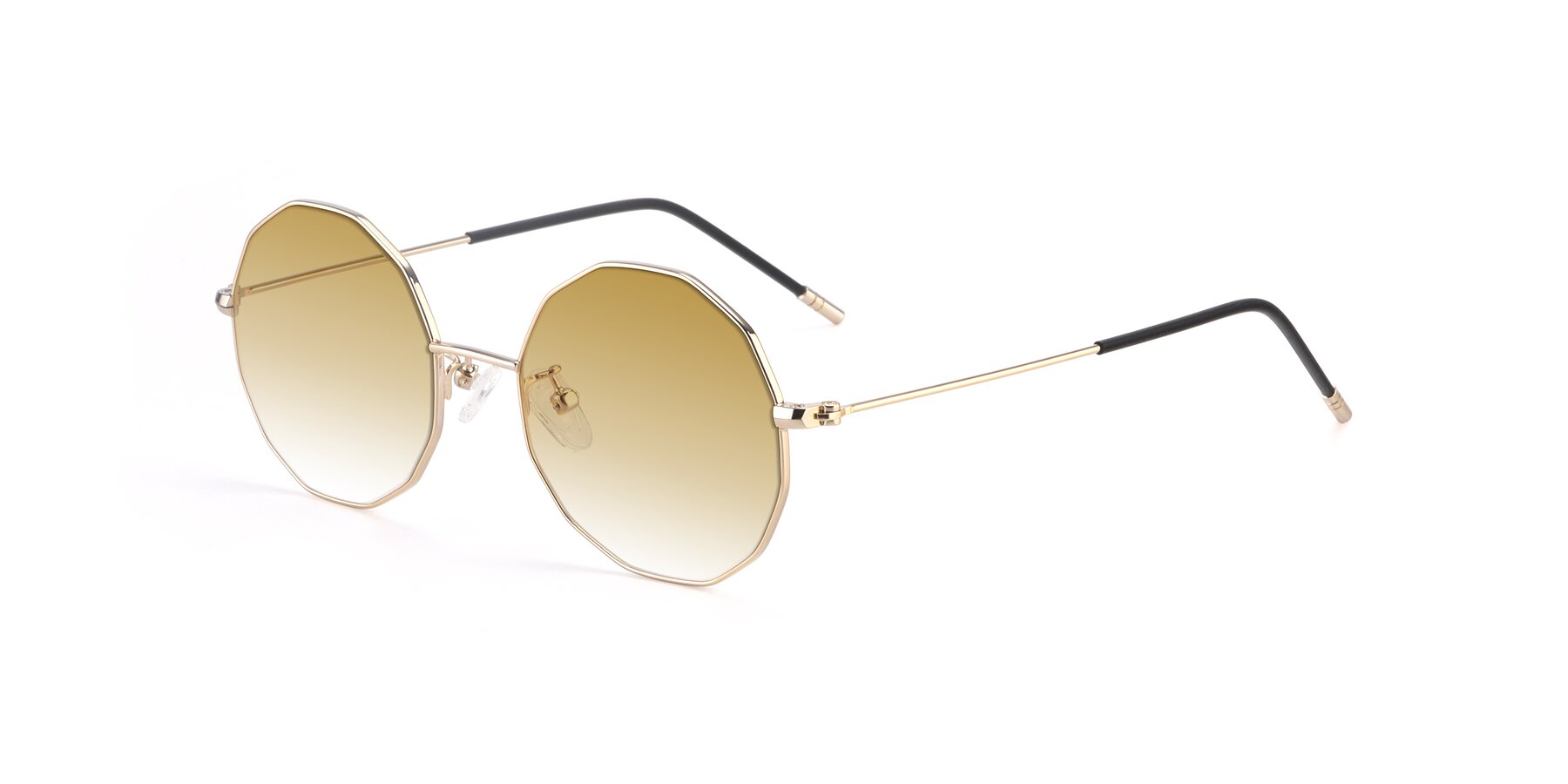 Angle of Dreamer in Gold with Champagne Gradient Lenses