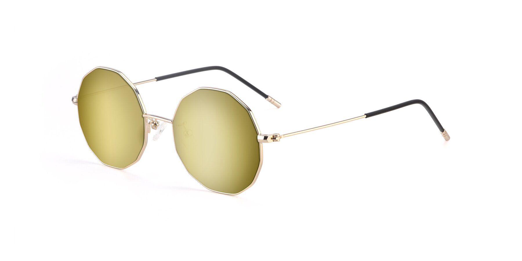 Angle of Dreamer in Gold with Gold Mirrored Lenses