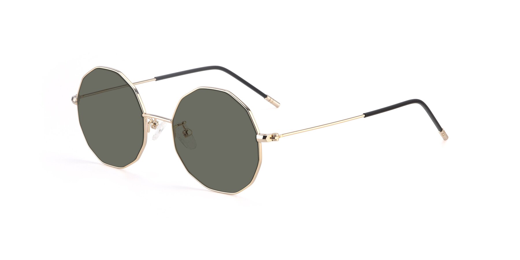 Angle of Dreamer in Gold with Gray Polarized Lenses