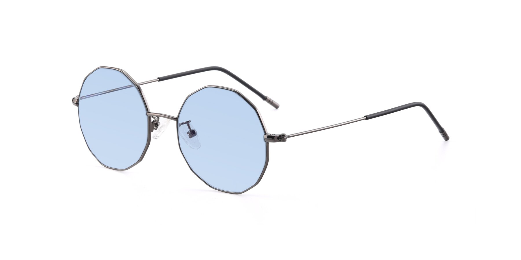Angle of Dreamer in Gunmetal with Light Blue Tinted Lenses