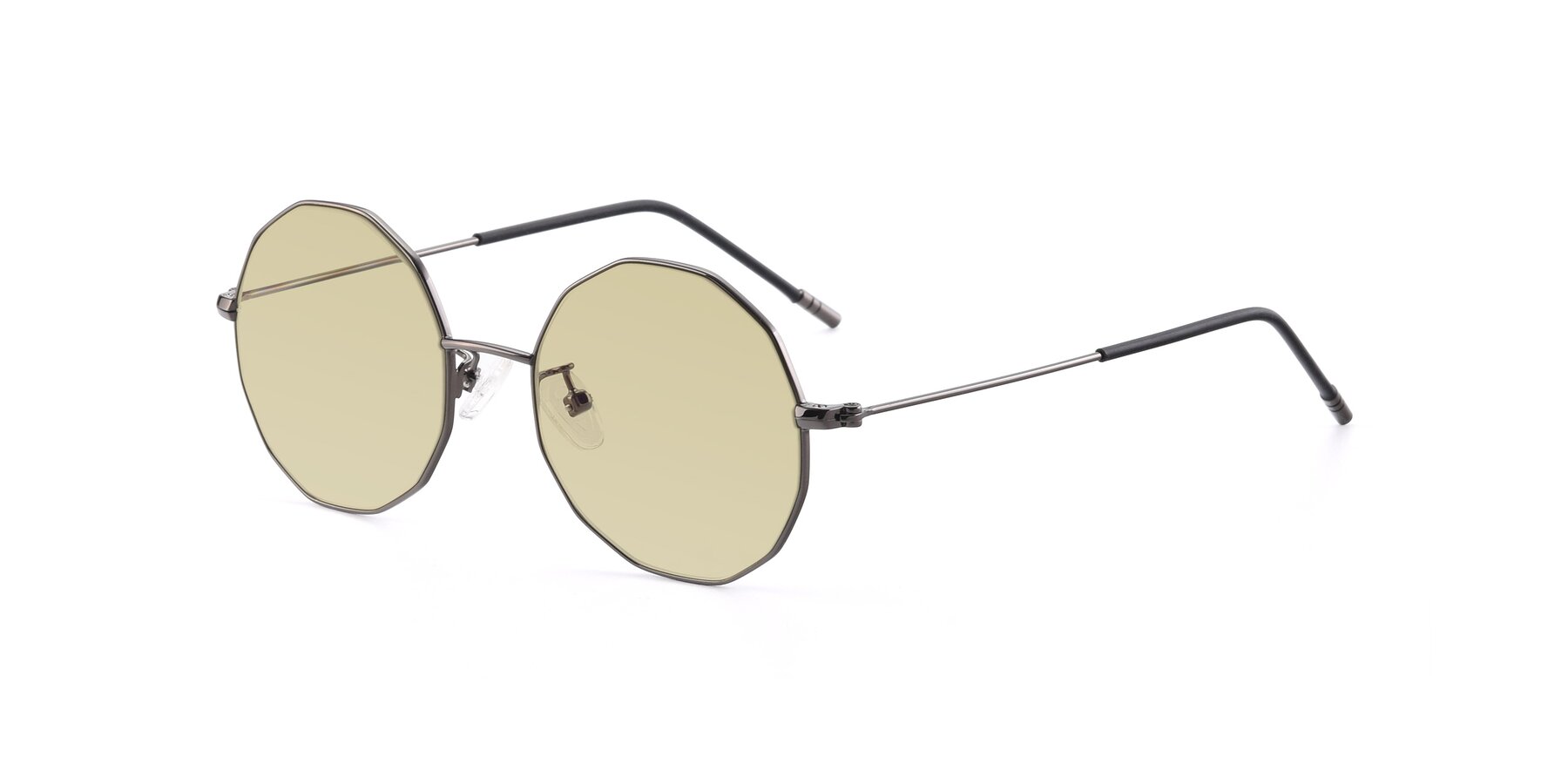 Angle of Dreamer in Gunmetal with Light Champagne Tinted Lenses