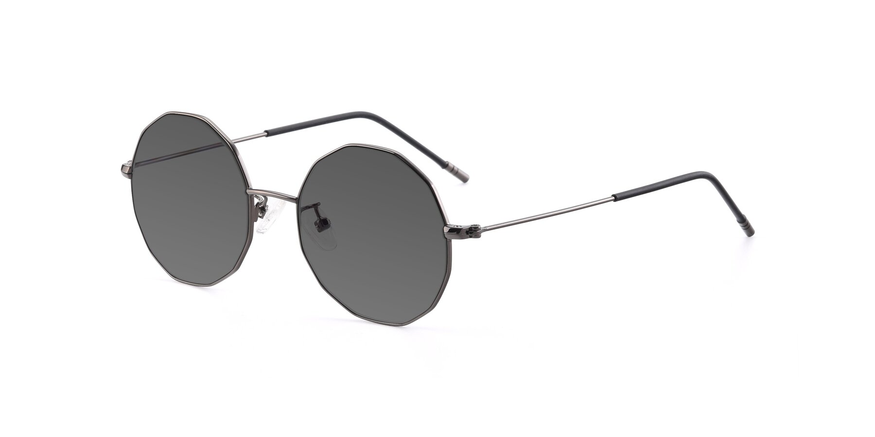 Angle of Dreamer in Gunmetal with Medium Gray Tinted Lenses