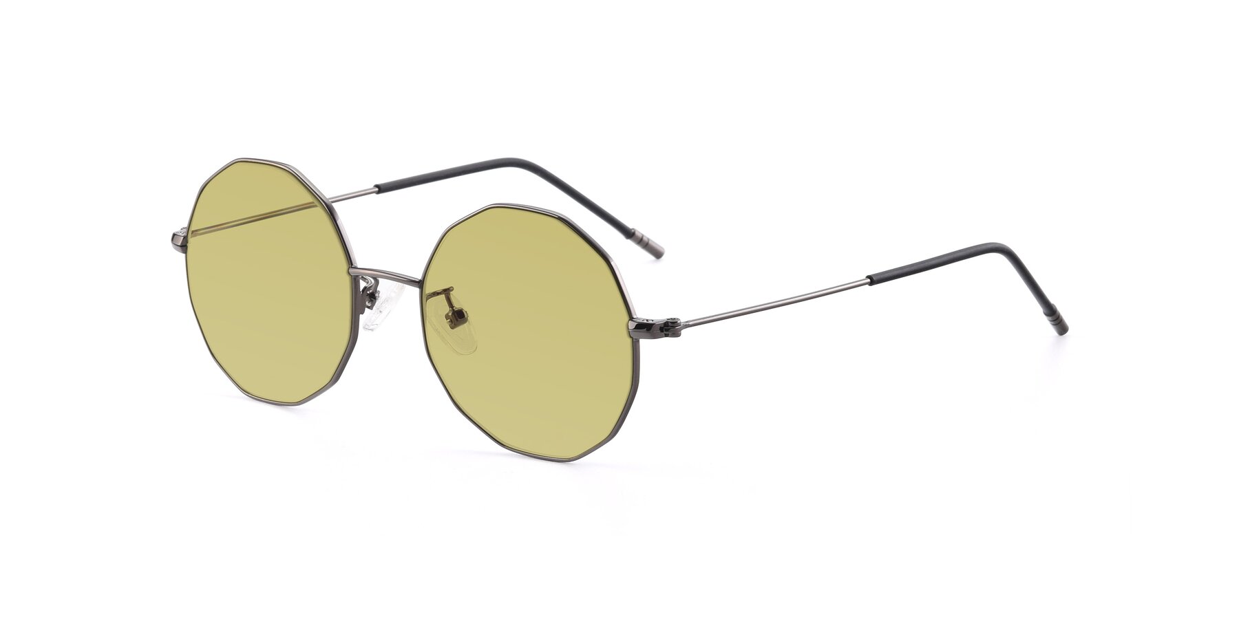 Angle of Dreamer in Gunmetal with Medium Champagne Tinted Lenses