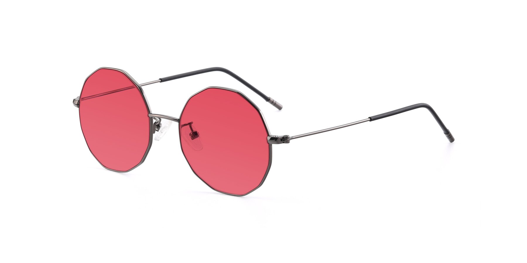 Angle of Dreamer in Gunmetal with Red Tinted Lenses