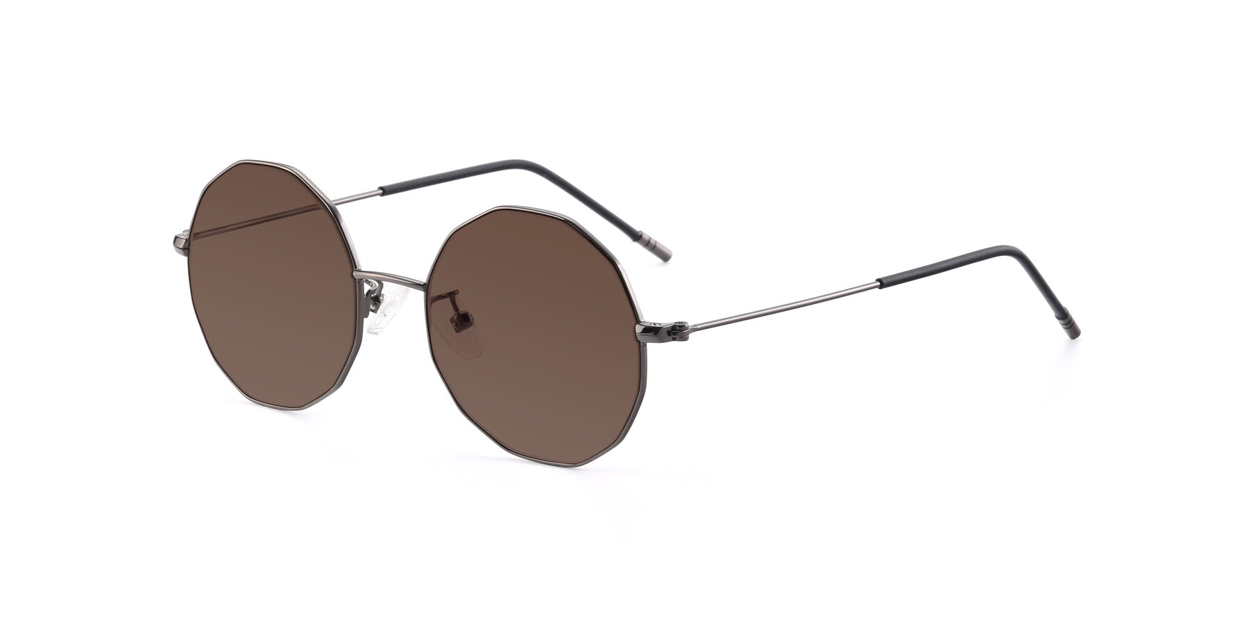 Angle of Dreamer in Gunmetal with Brown Tinted Lenses