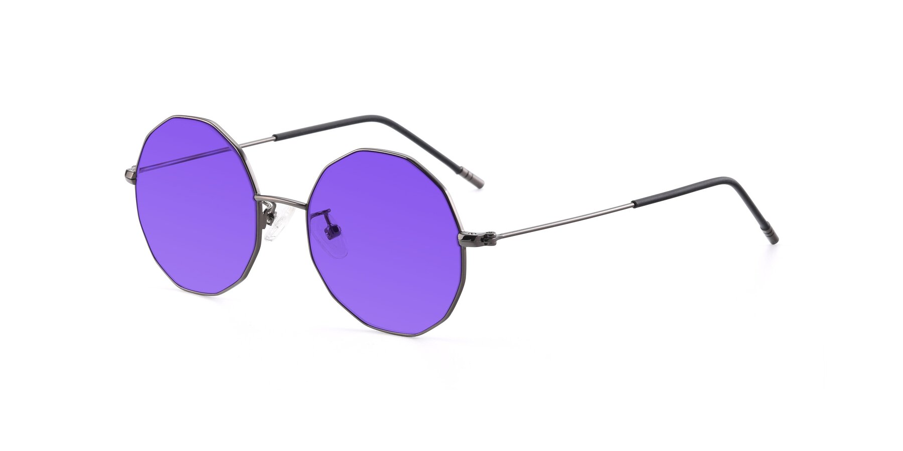 Angle of Dreamer in Gunmetal with Purple Tinted Lenses