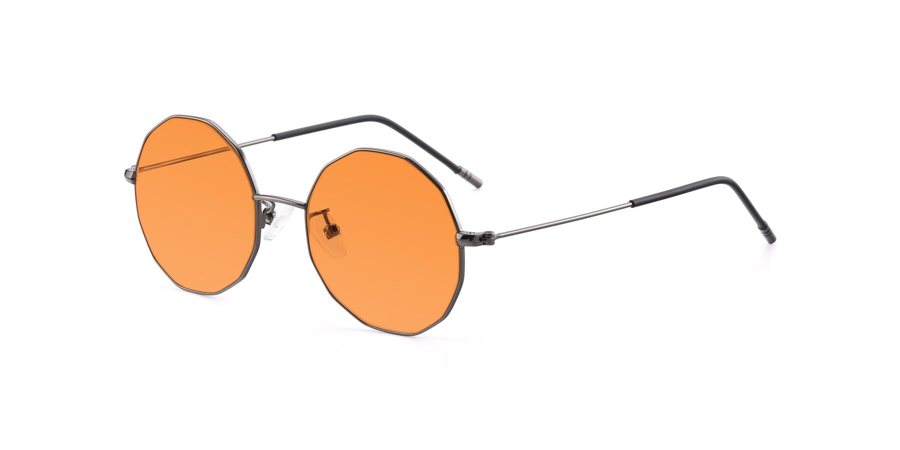 Angle of Dreamer in Gunmetal with Orange Tinted Lenses