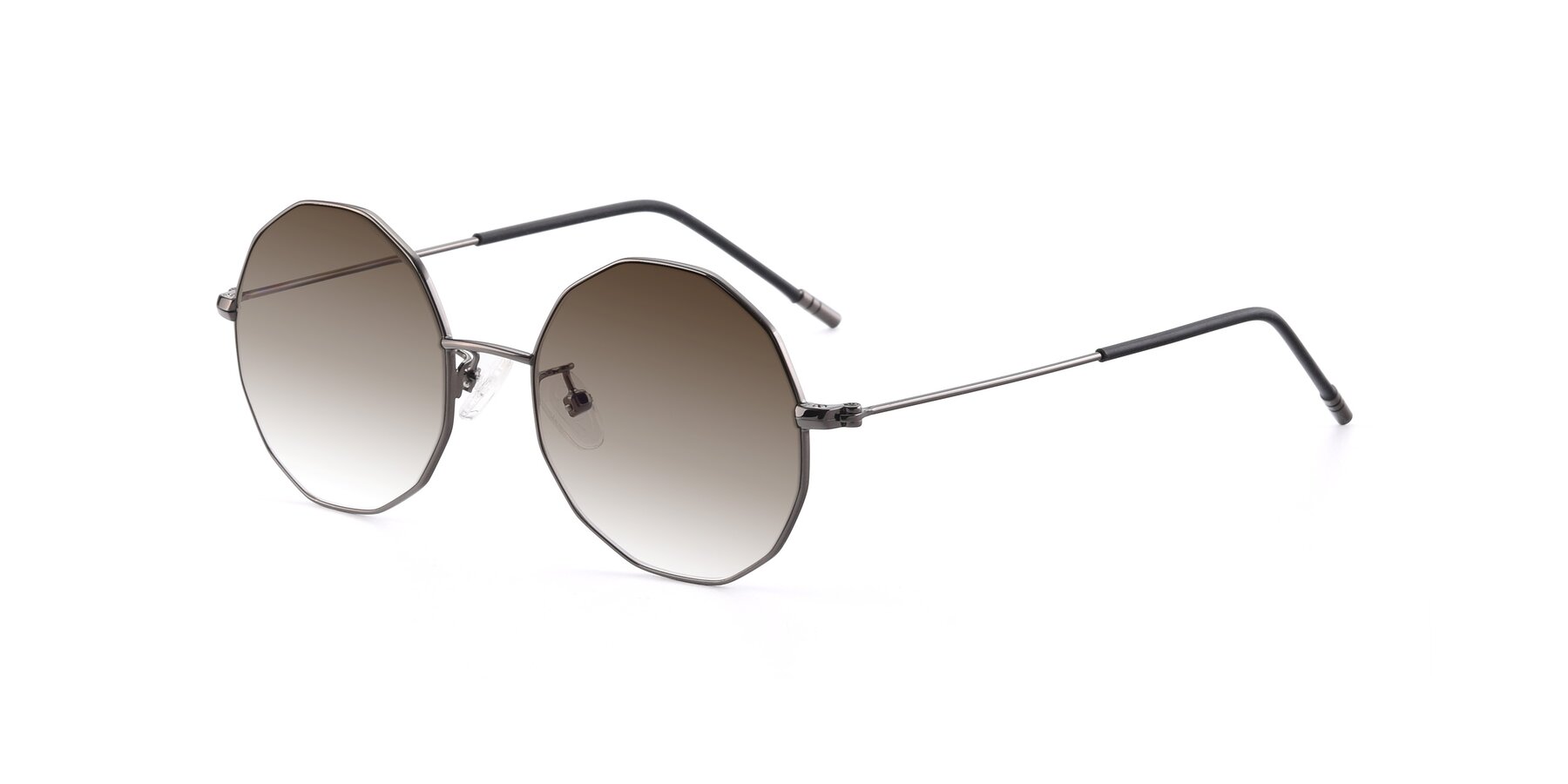 Angle of Dreamer in Gunmetal with Brown Gradient Lenses