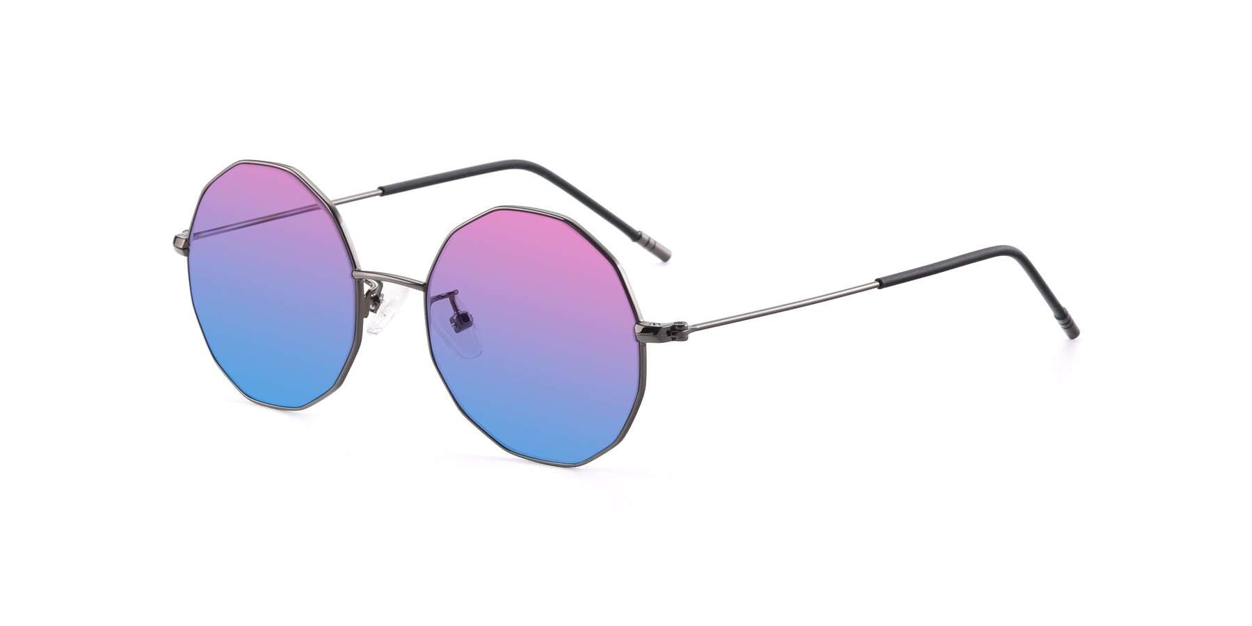 Angle of Dreamer in Gunmetal with Pink / Blue Gradient Lenses