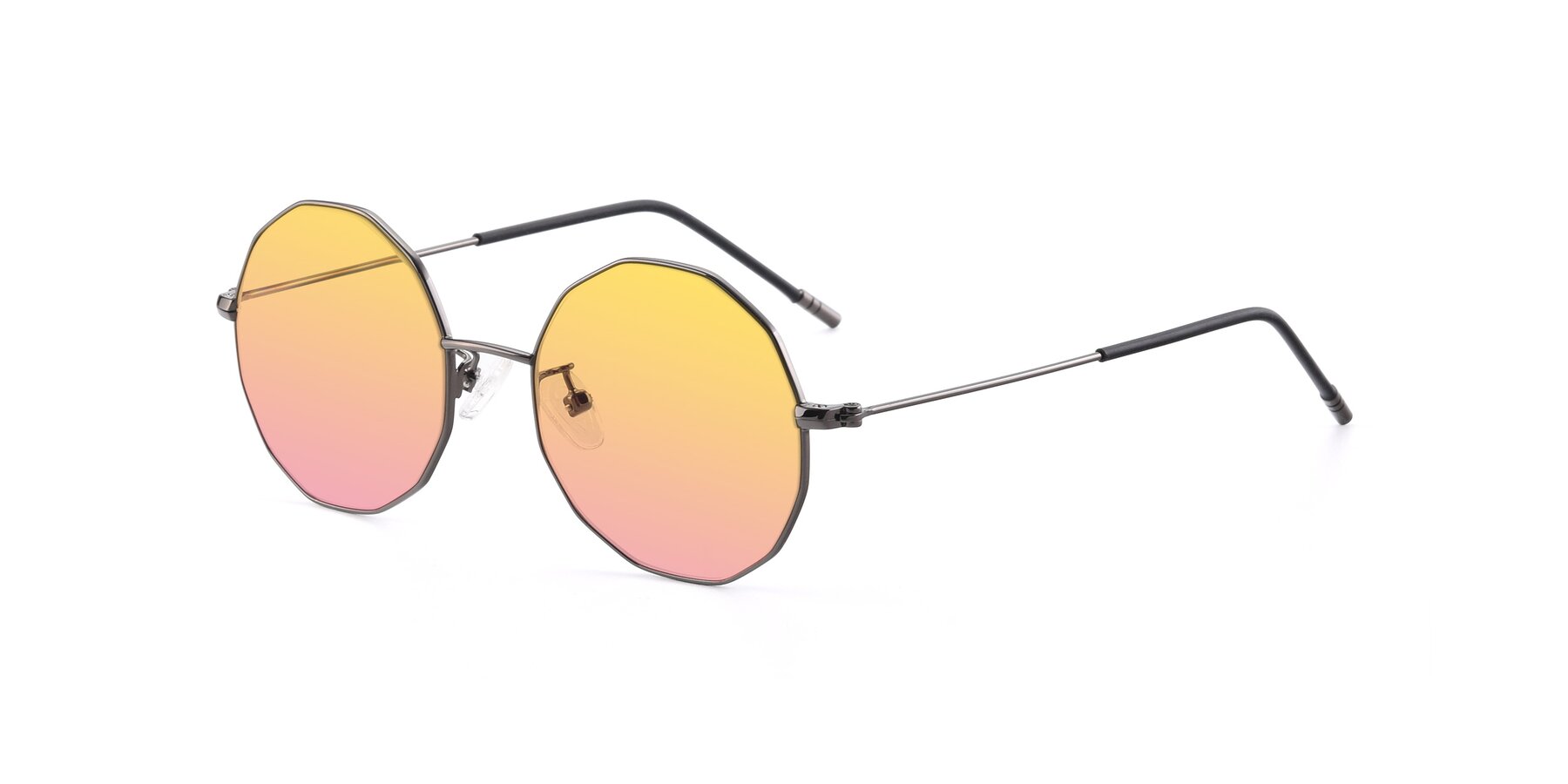 Angle of Dreamer in Gunmetal with Yellow / Pink Gradient Lenses