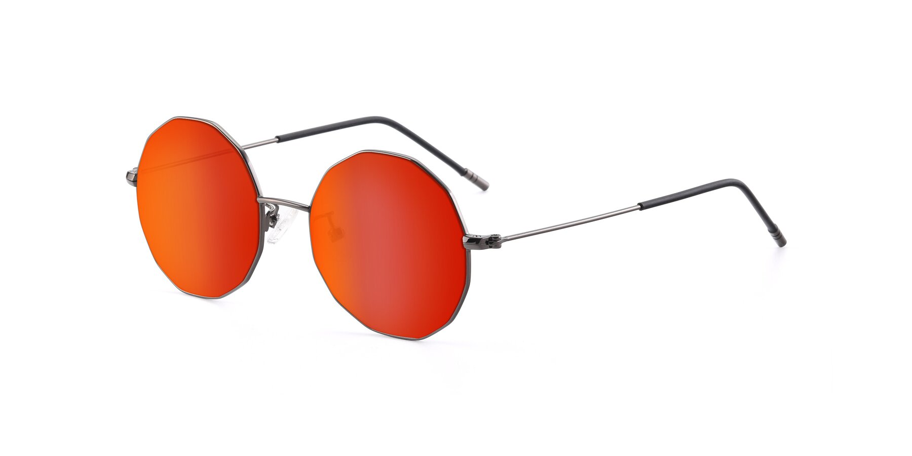 Angle of Dreamer in Gunmetal with Red Gold Mirrored Lenses