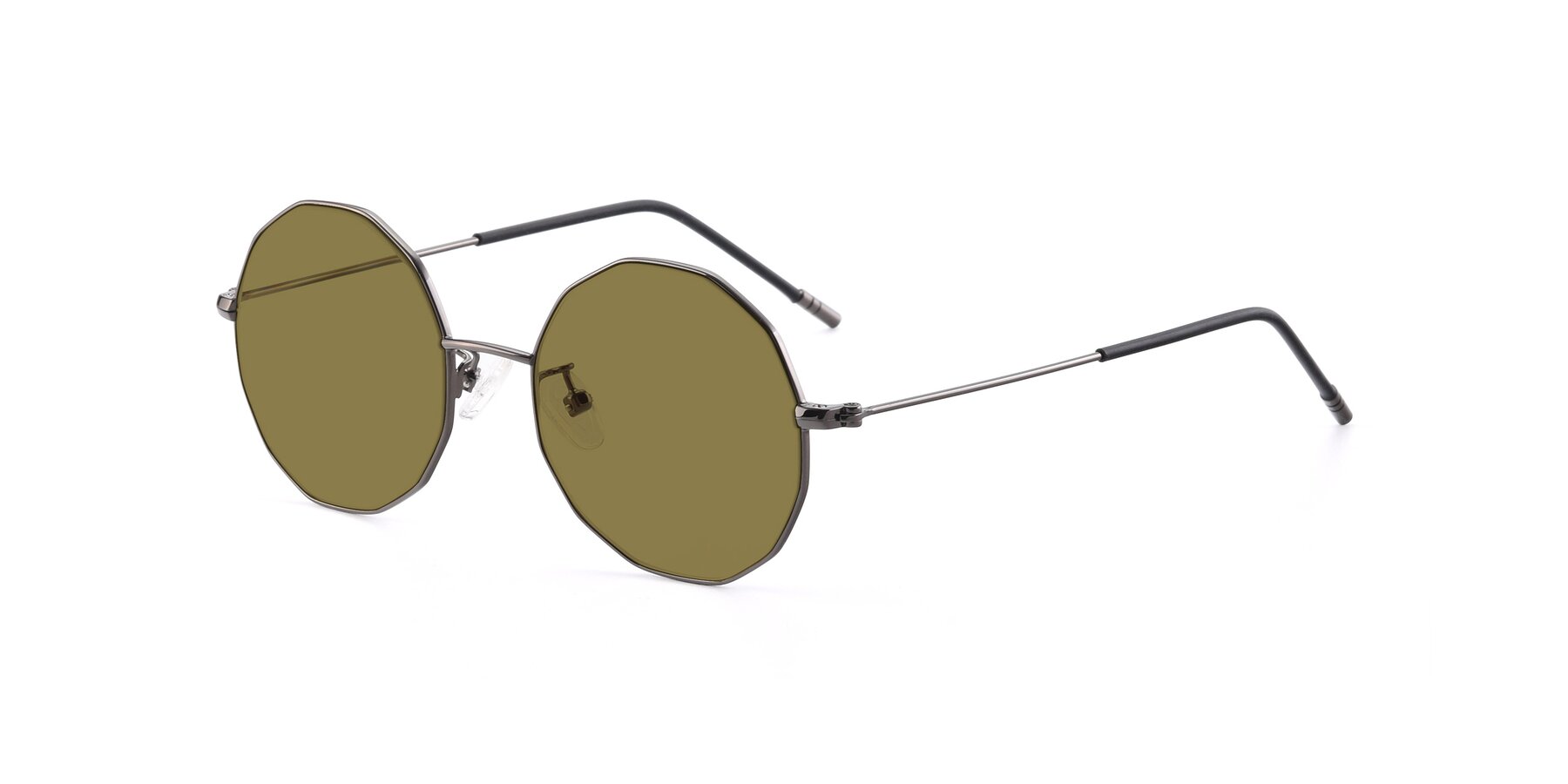 Angle of Dreamer in Gunmetal with Brown Polarized Lenses