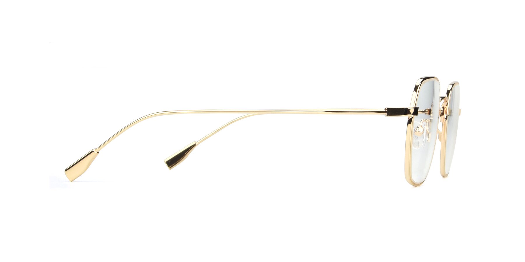 Side of 9398 in Gold with Clear Eyeglass Lenses