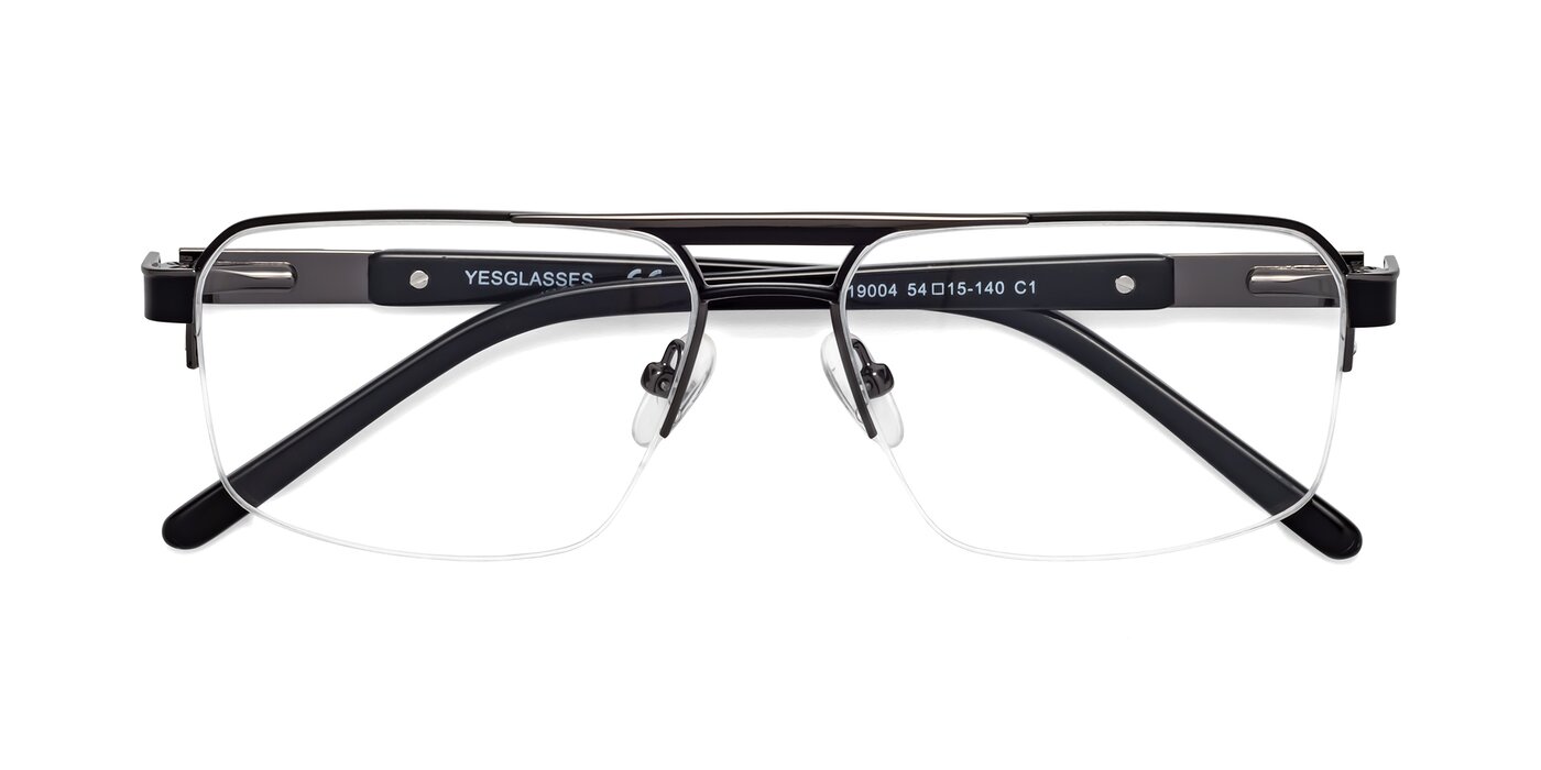 19004 - Black / Gunmetal Blue Light Glasses