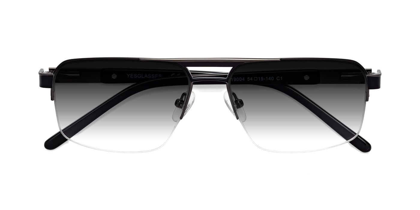 19004 - Black / Gunmetal Gradient Sunglasses