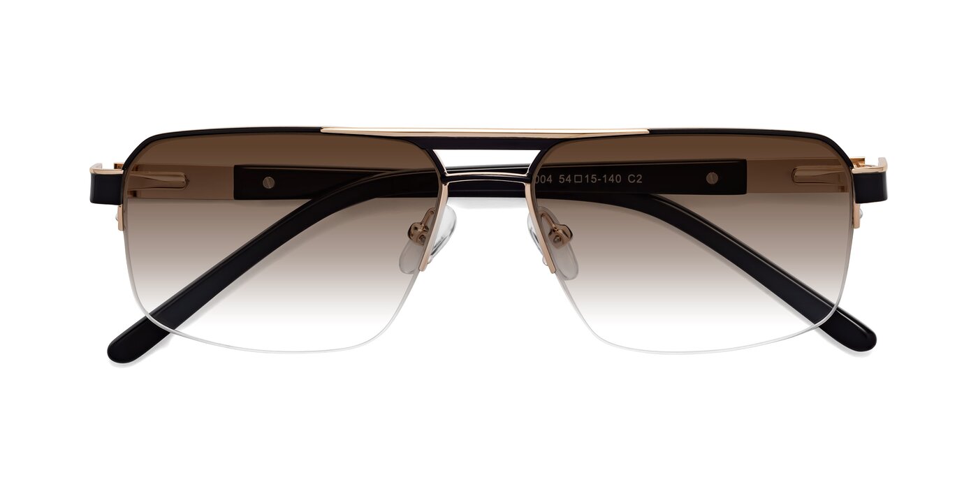 19004 - Black / Gold Gradient Sunglasses