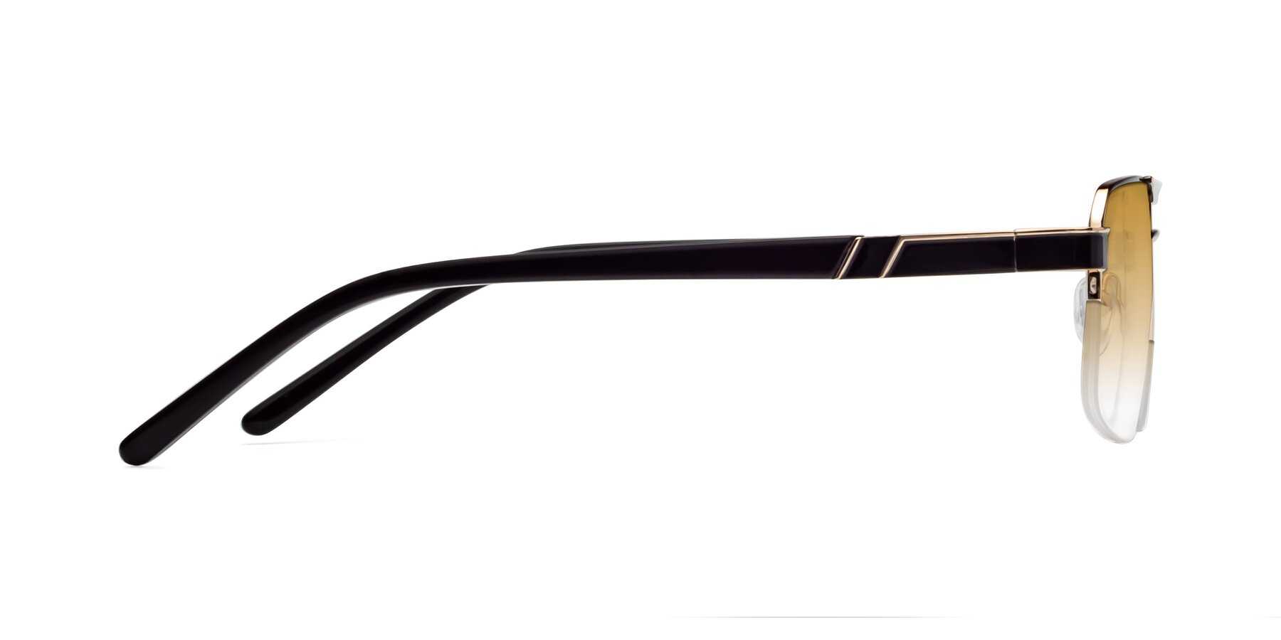 Double Bridge Classic Semi-Rimless Gradient Sunglasses