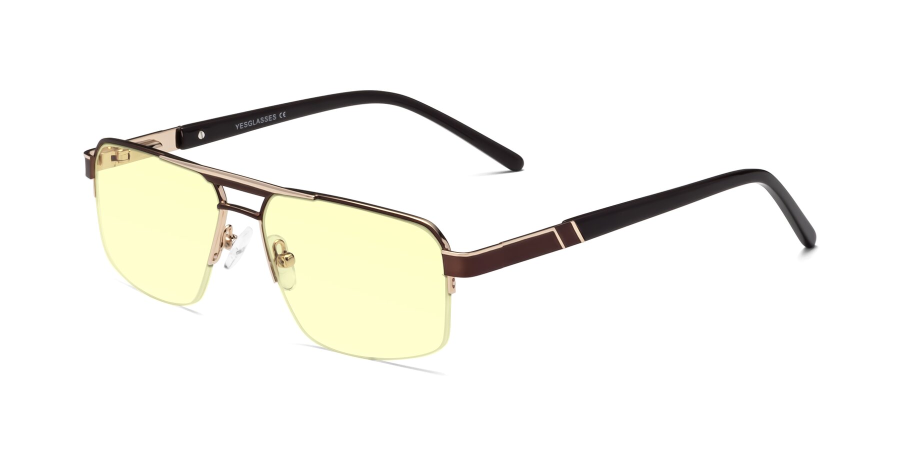 Angle of Chino in Bronze-Gold with Light Yellow Tinted Lenses