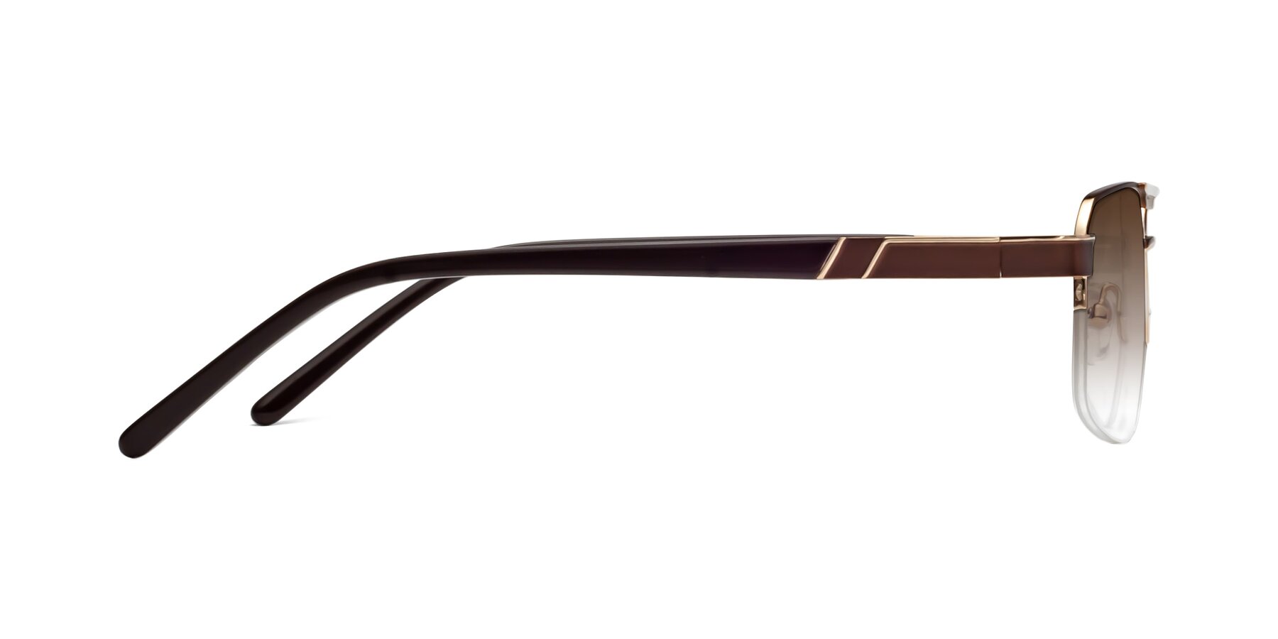 Side of 19004 in Bronze-Gold with Brown Gradient Lenses
