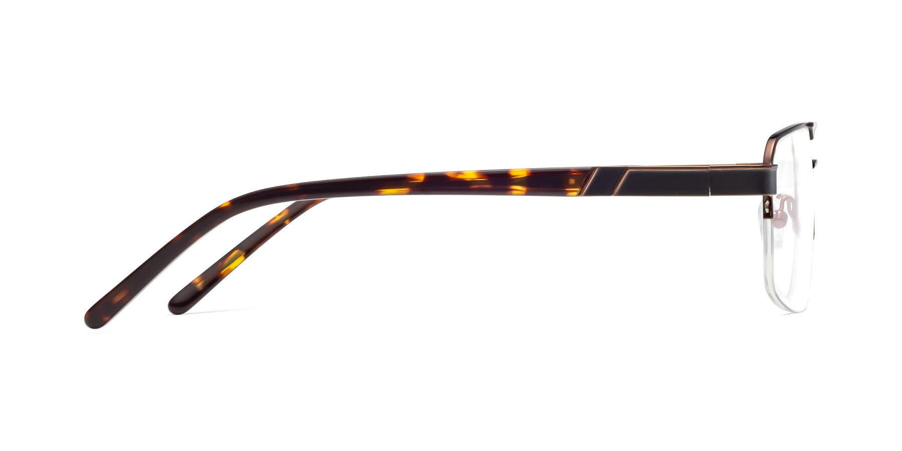 Side of 19004 in Black-Bronze with Clear Reading Eyeglass Lenses