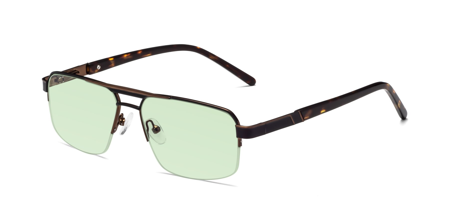 Angle of Chino in Black-Bronze with Light Green Tinted Lenses