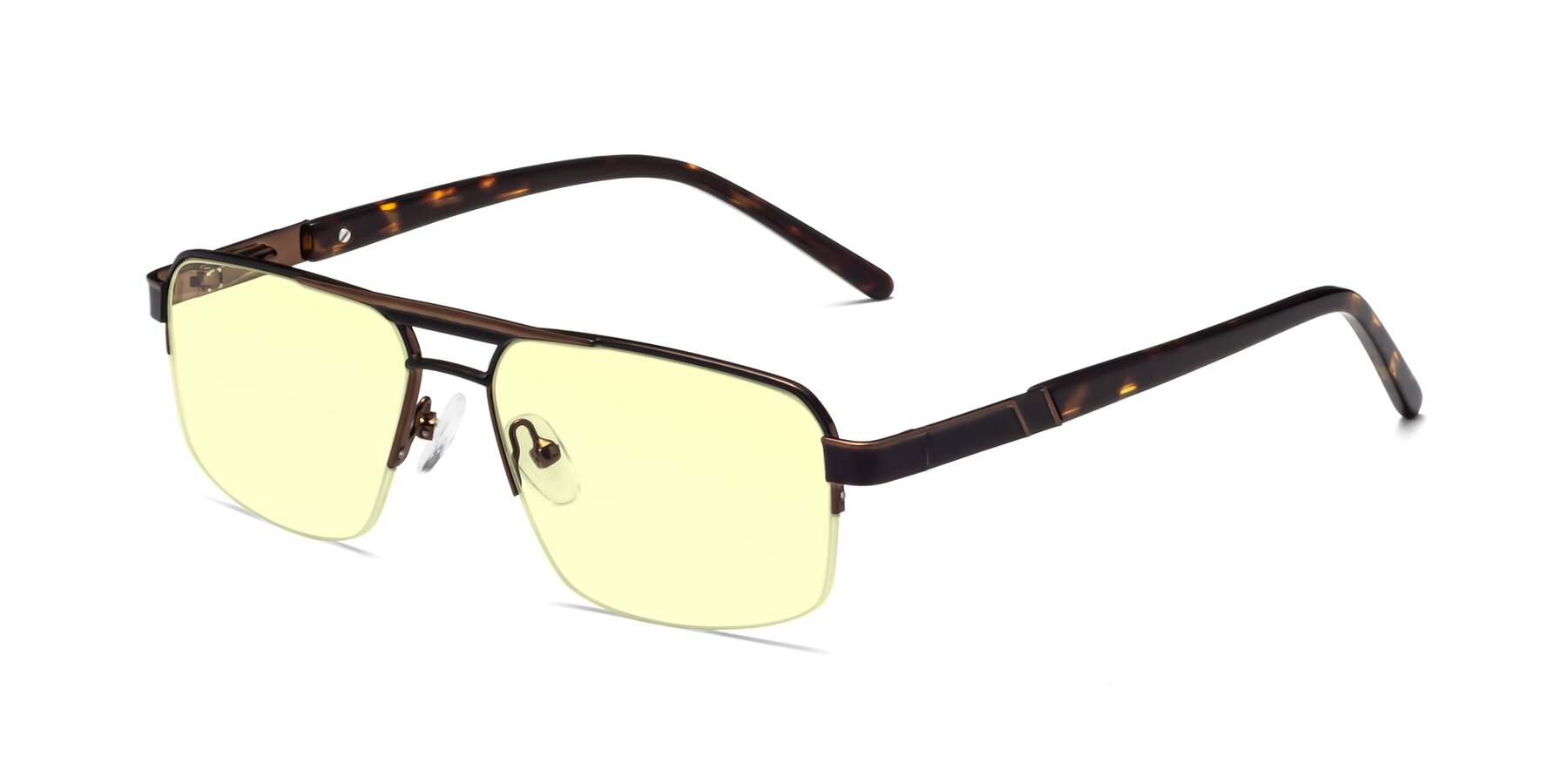 Angle of Chino in Black-Bronze with Light Yellow Tinted Lenses