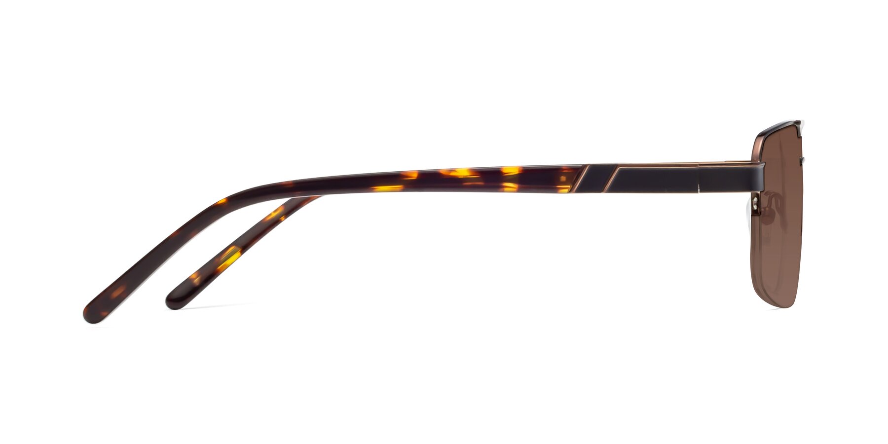 Side of 19004 in Black-Bronze with Brown Tinted Lenses
