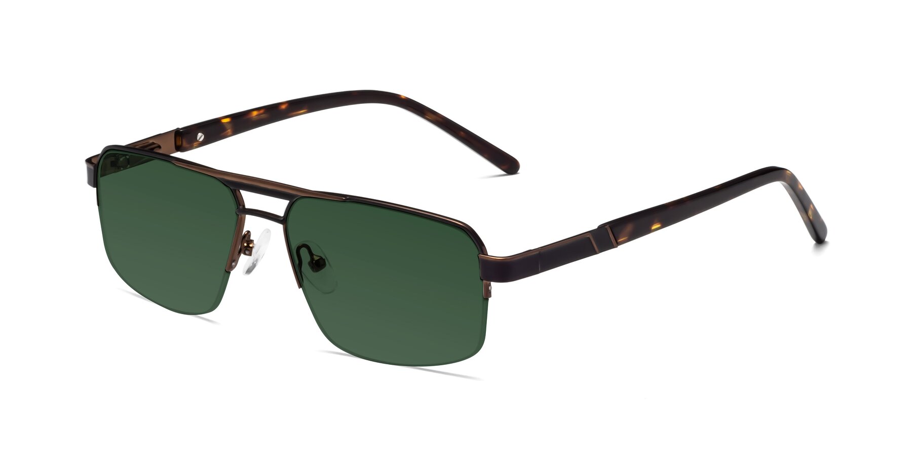 Angle of Chino in Black-Bronze with Green Tinted Lenses