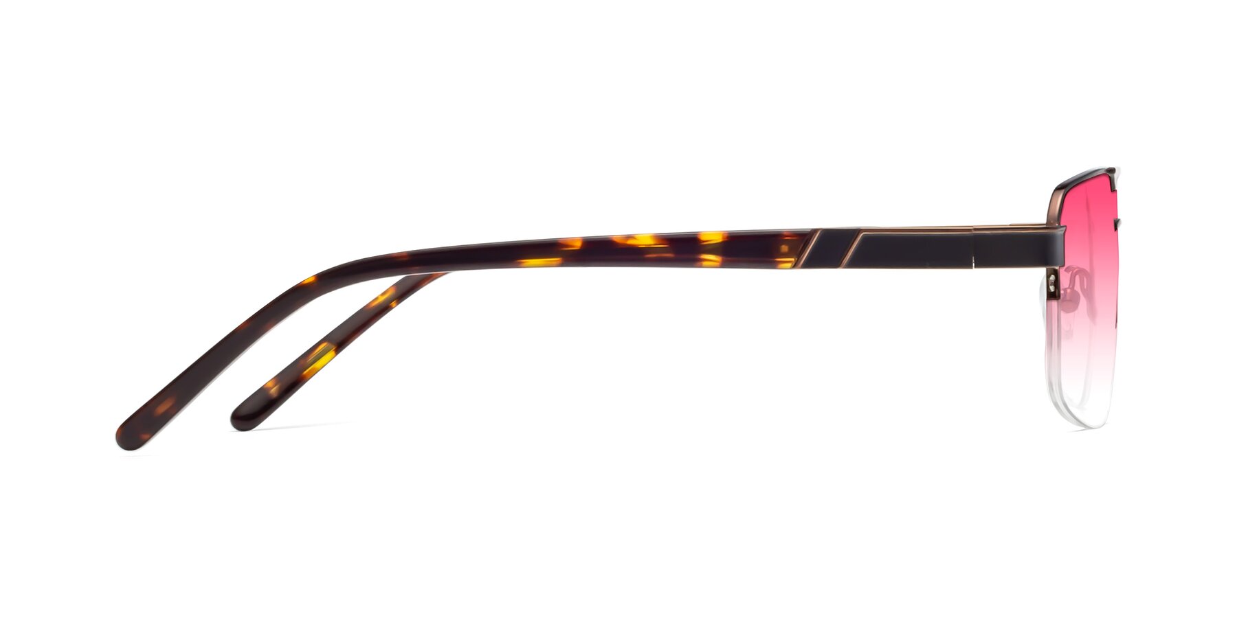 Side of 19004 in Black-Bronze with Pink Gradient Lenses