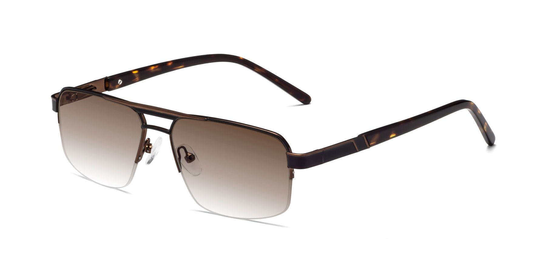 Angle of 19004 in Black-Bronze with Brown Gradient Lenses