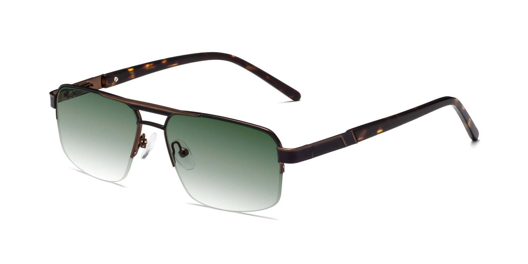 Angle of Chino in Black-Bronze with Green Gradient Lenses