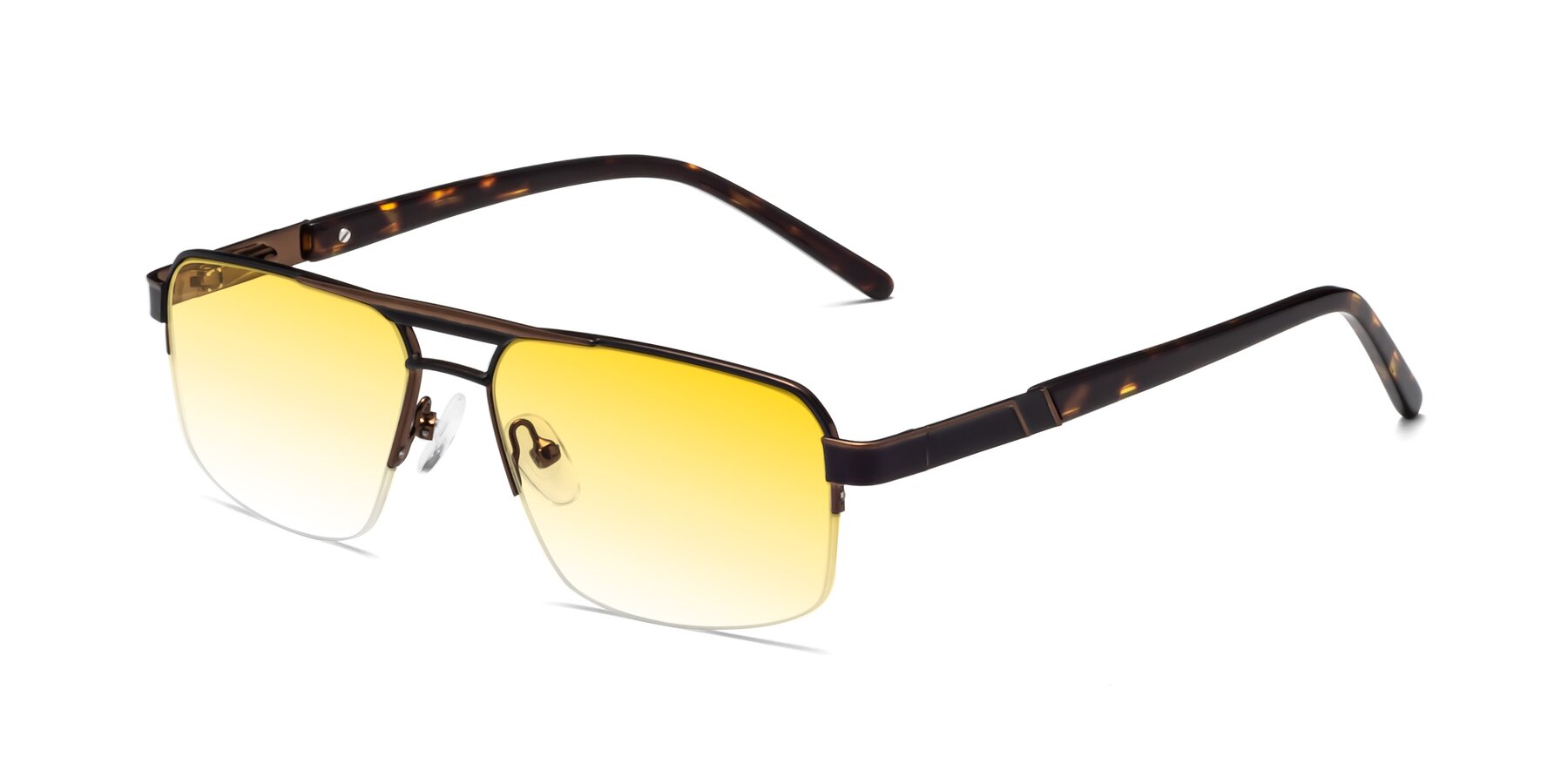 Angle of Chino in Black-Bronze with Yellow Gradient Lenses