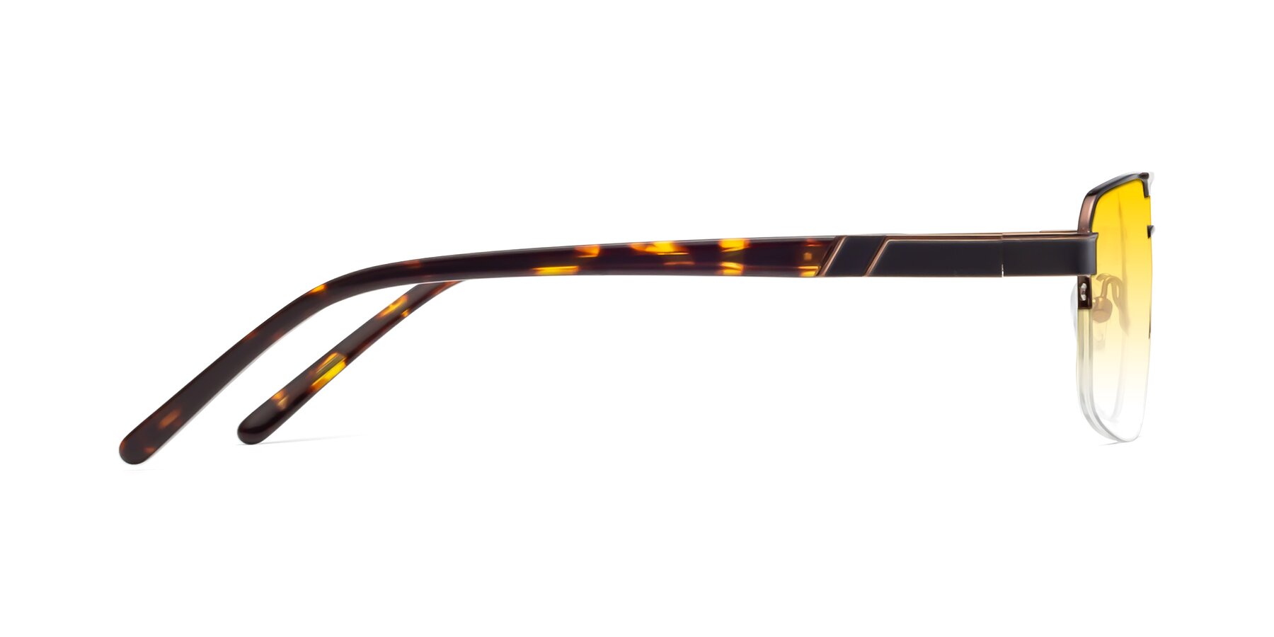 Side of Chino in Black-Bronze with Yellow Gradient Lenses