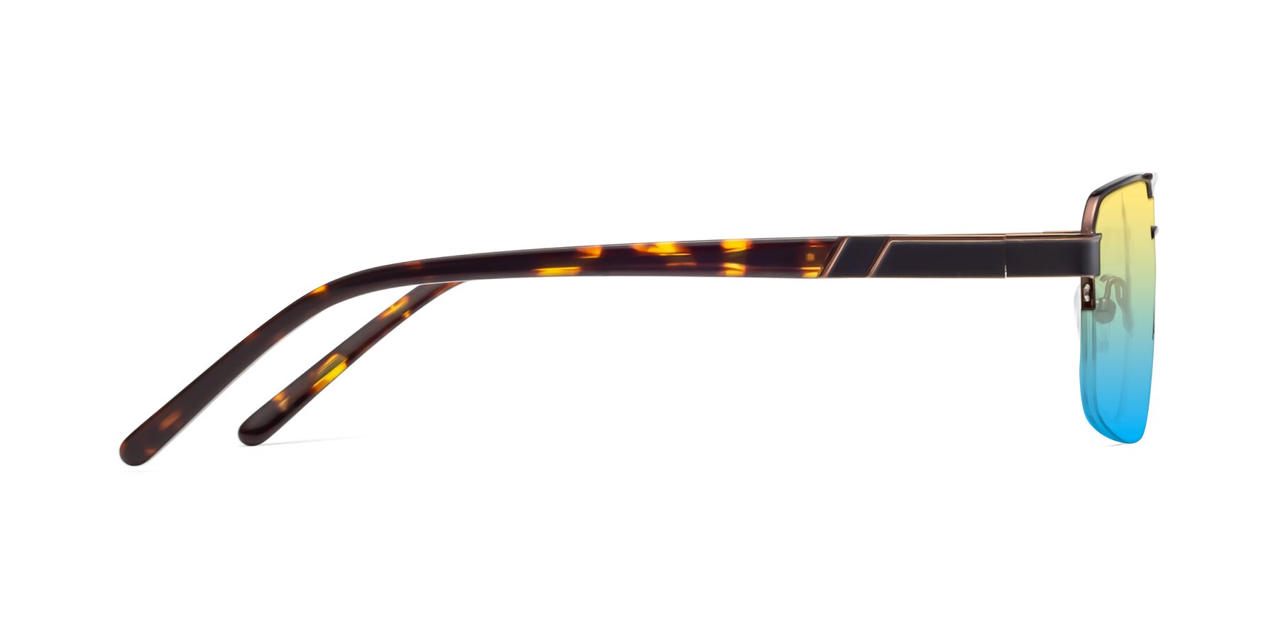 Side of 19004 in Black-Bronze with Yellow / Blue Gradient Lenses