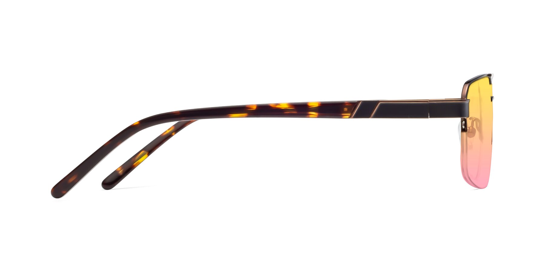 Side of 19004 in Black-Bronze with Yellow / Pink Gradient Lenses