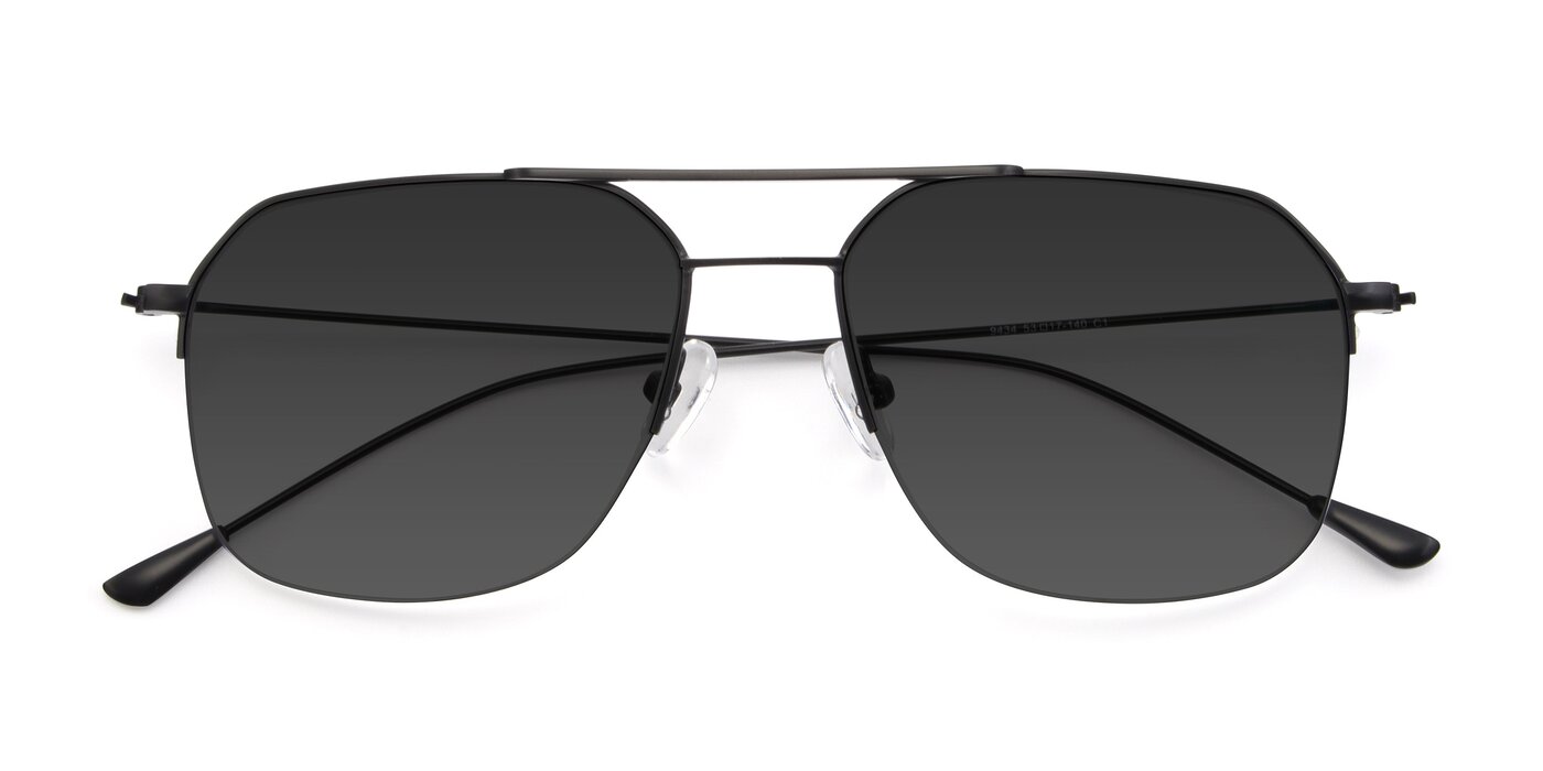 9434 - Matte Black Tinted Sunglasses