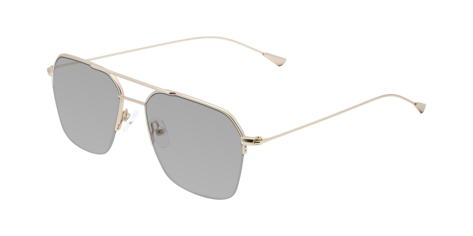 Angle of Largo in Jet Gold with Light Gray Tinted Lenses