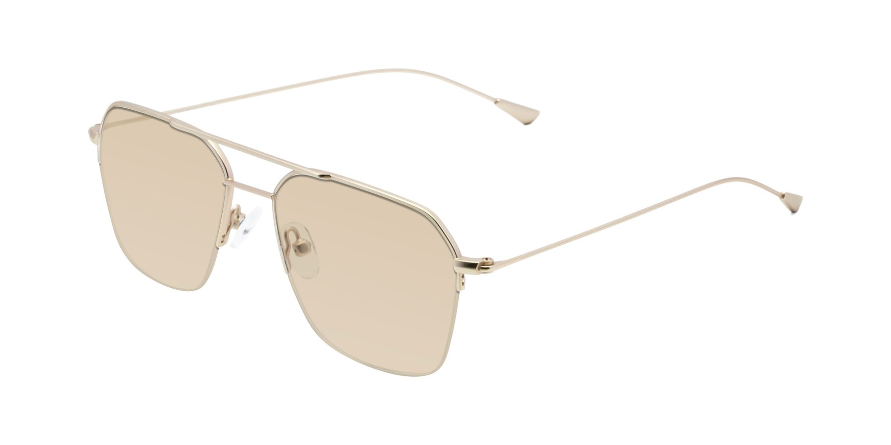 Angle of Largo in Jet Gold with Light Brown Tinted Lenses