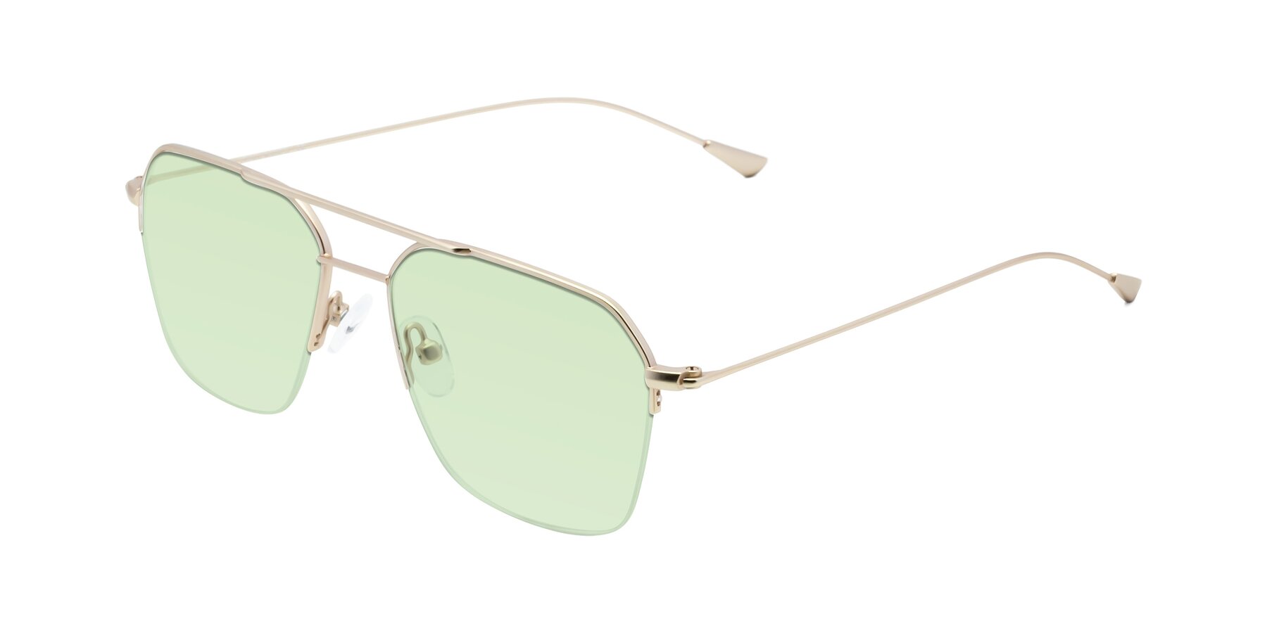 Angle of Largo in Jet Gold with Light Green Tinted Lenses