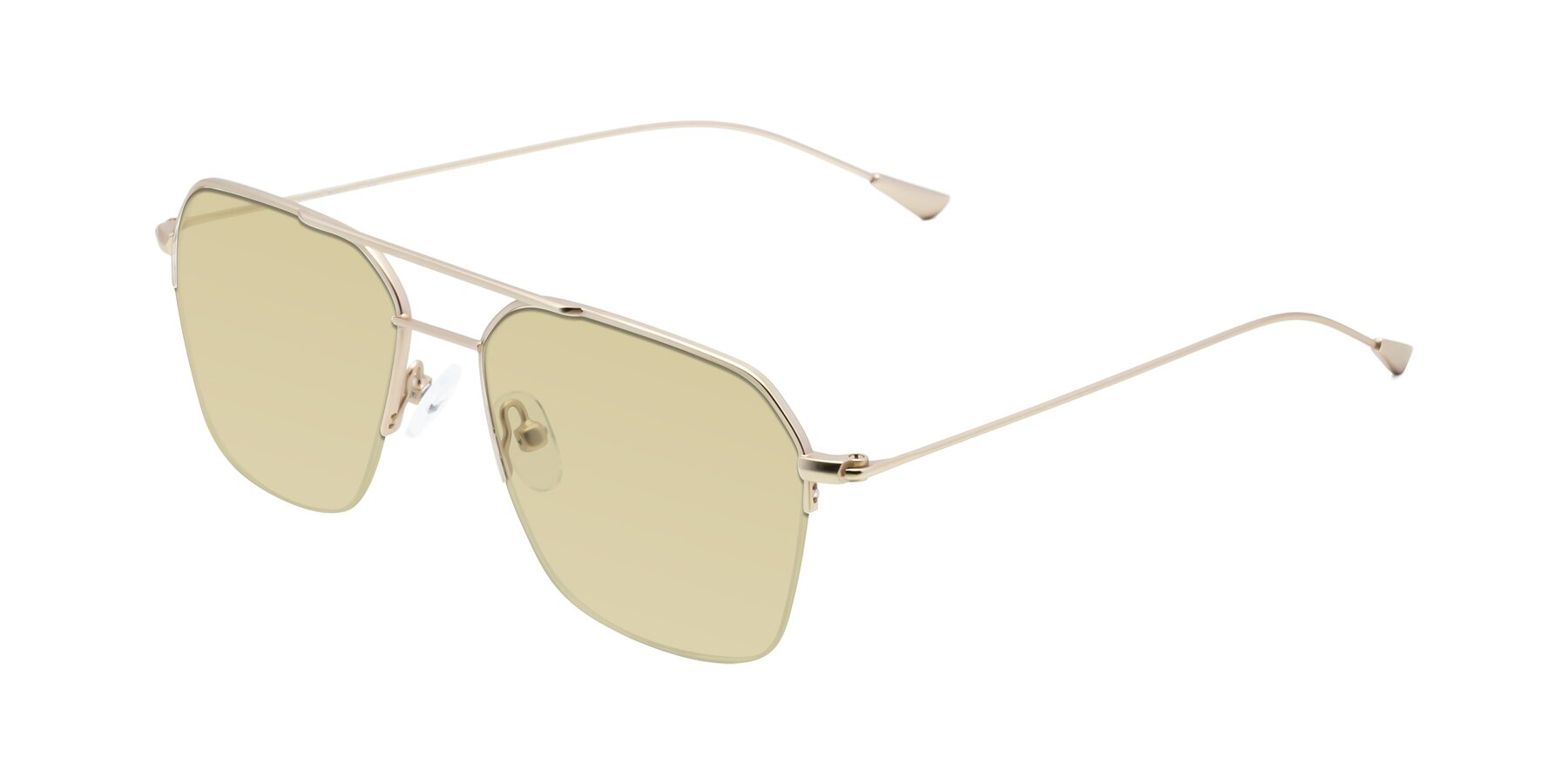 Angle of Largo in Jet Gold with Light Champagne Tinted Lenses