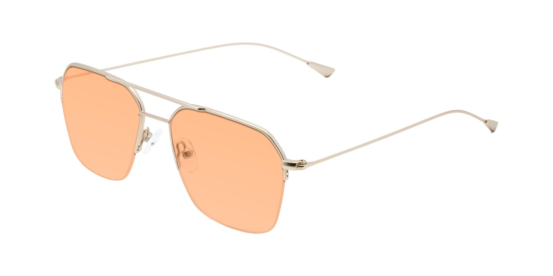 Angle of Largo in Jet Gold with Light Orange Tinted Lenses
