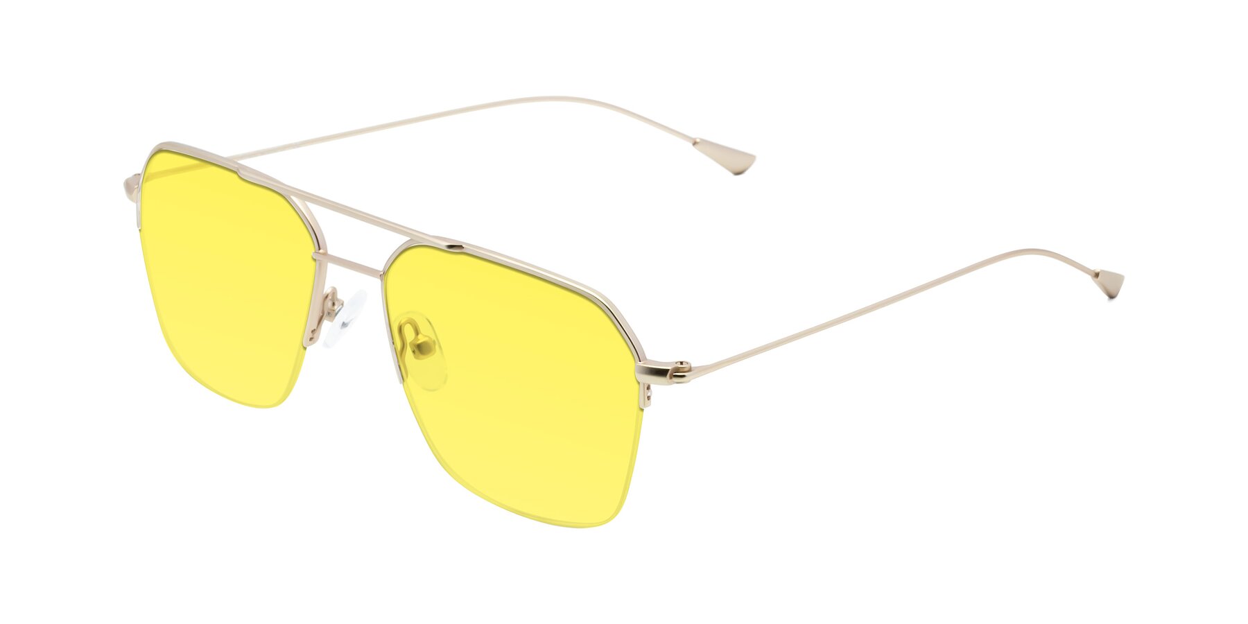 Angle of Largo in Jet Gold with Medium Yellow Tinted Lenses