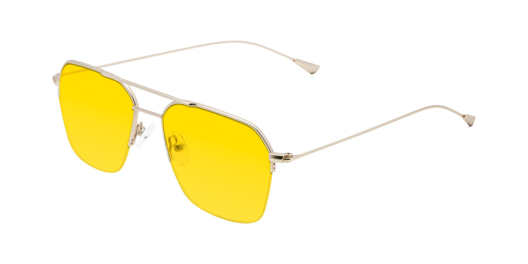 Angle of Largo in Jet Gold with Yellow Tinted Lenses