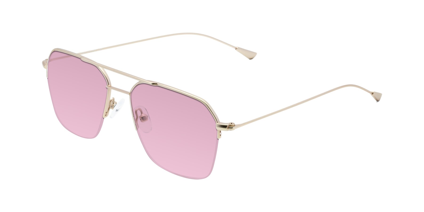 Angle of Largo in Jet Gold with Light Wine Tinted Lenses