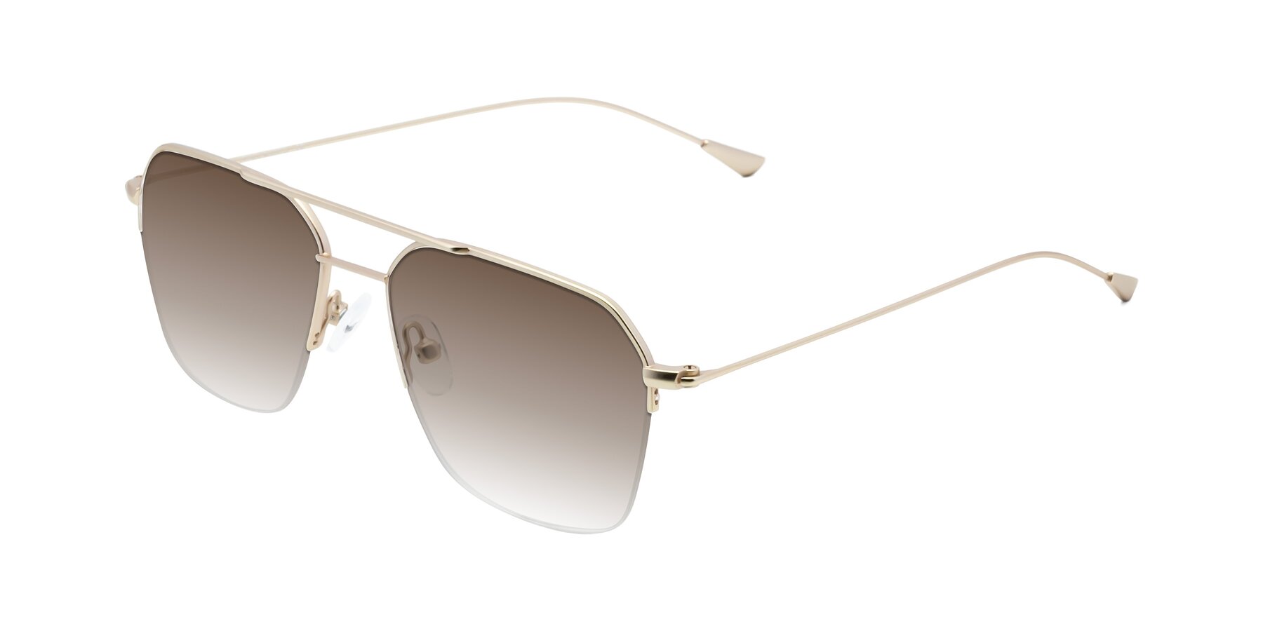 Angle of 9434 in Jet Gold with Brown Gradient Lenses